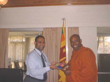 Gave a credential book to Sri Lanka High commission in Kenya - 2005.jpg